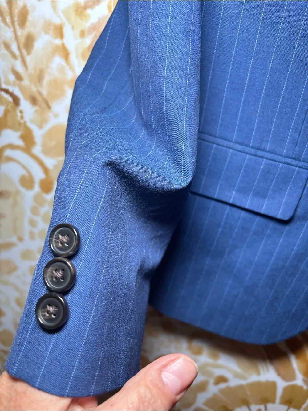 Ralph Lauren Blue Pinstripe Blazer | Men's Tailored Sport Coat | Classic